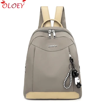 

New fashion Korean women backpack cute bear pendant school bags for teenage girls light ladies travel backpack Mochila Feminina
