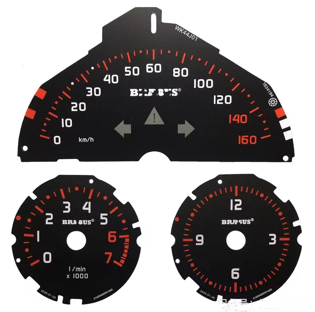 ForSmart451BrabusClusterDialsTachoClockGaugeFacesDash