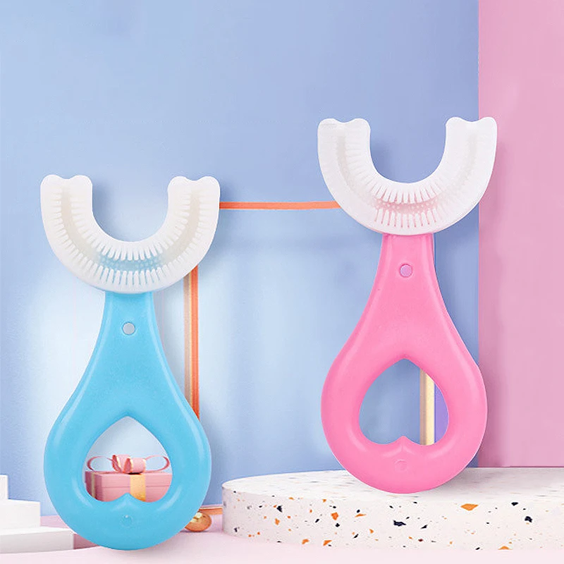 Cartoon Baby Toothbrush 360 Degree U-shaped Kids Tooth Brush Cute Koala  Soft Silicone Boy Girl Teethers Brush Oral Care Cleaning - AliExpress