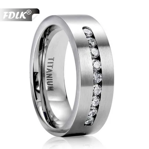 Men's Fashion Black Tungsten Carbide Ring Gold Plated Grooved Line AAA Cubic Zirconia Wedding Band 8mm Men's Jewelry