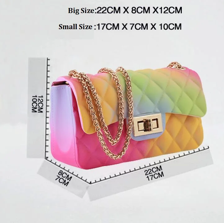Xgravity желе сумки для женщин конфеты Мода Сумка заклёпки женская сумка на плечо Маленькие большие дамские сумки Красочные ПВХ сумки