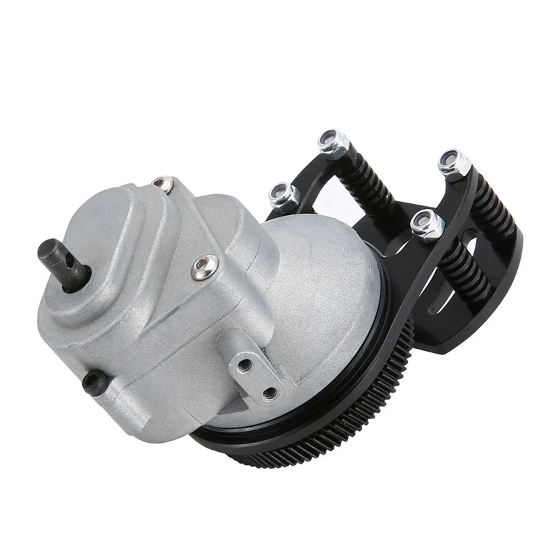 

RC Truck Metal Assembled D90 Single Speed Transmission Gearbox with Motor Gear Mount for 1/10 RC Crawler Car RC4WD D90 II D110