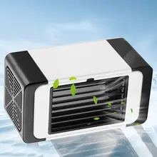 USB воздушный охладитель, Мини Портативный бесшумный кондиционер, вентилятор водяного охлаждения, бесшумный Испарительный Увлажнитель воздуха для комнаты, офиса