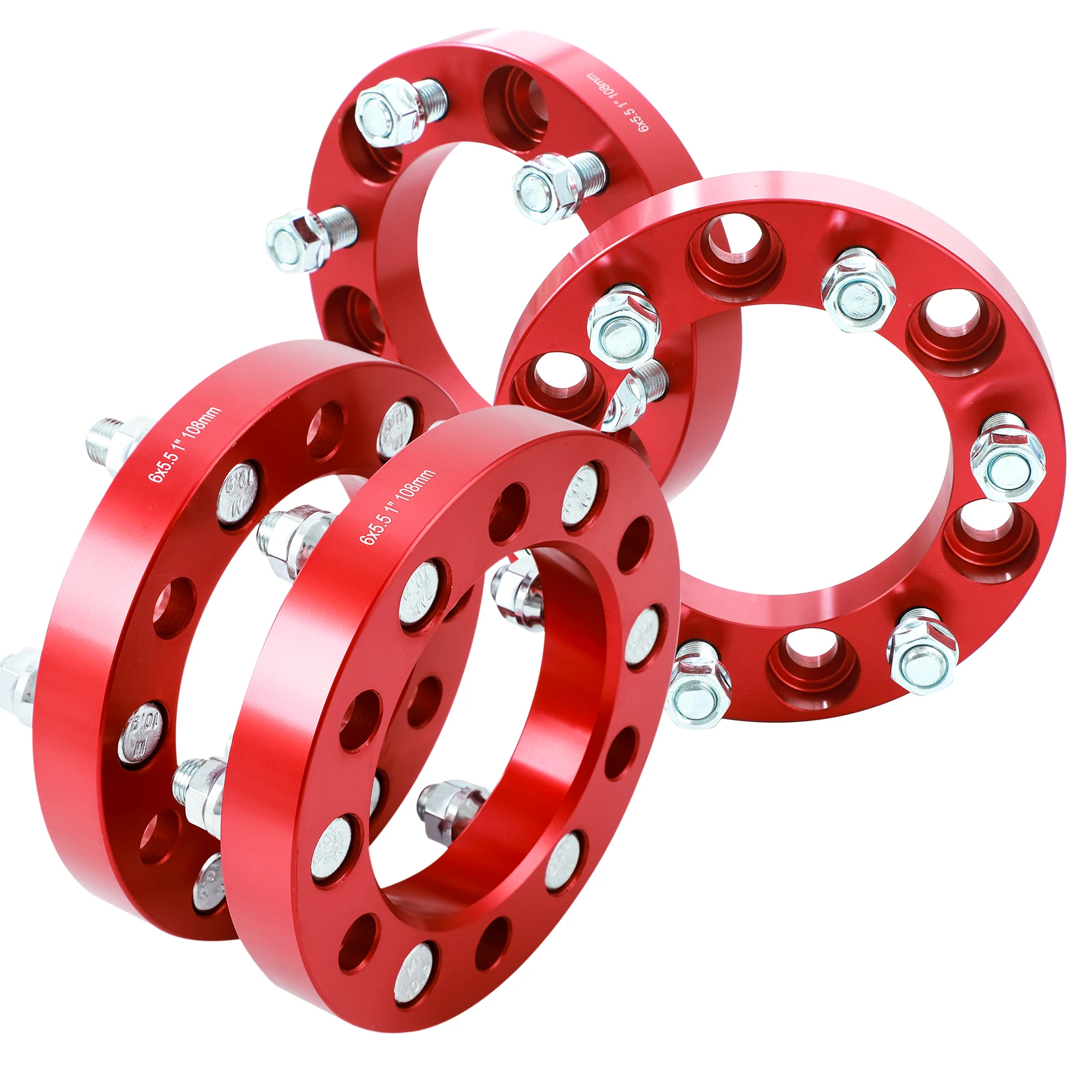

4PCS Wheel Spacers 6x5.5 1" inch For Chevy Silverado 1500 Avalanche Tahoe 14x1.5