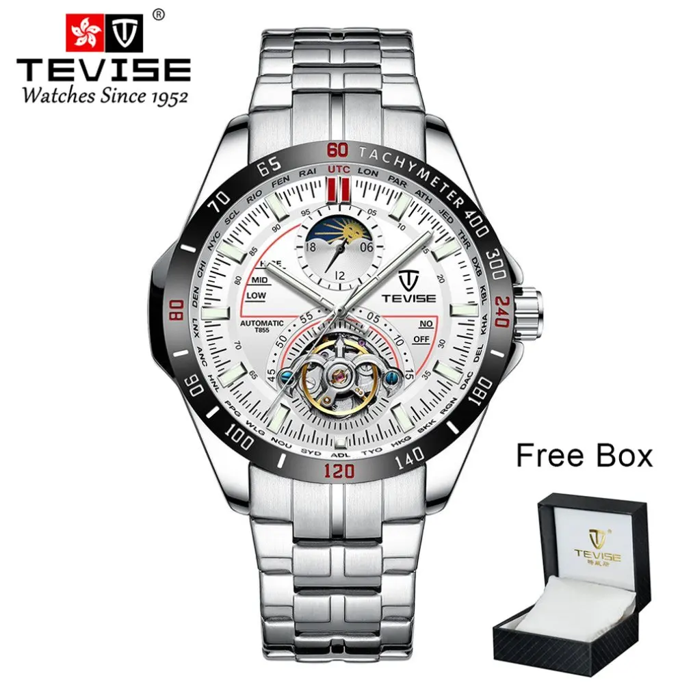 

Automatic Men's Six-needle Mechanical Watch Fashion Large Dial Men's Watch Multi-function Waterproof Watch