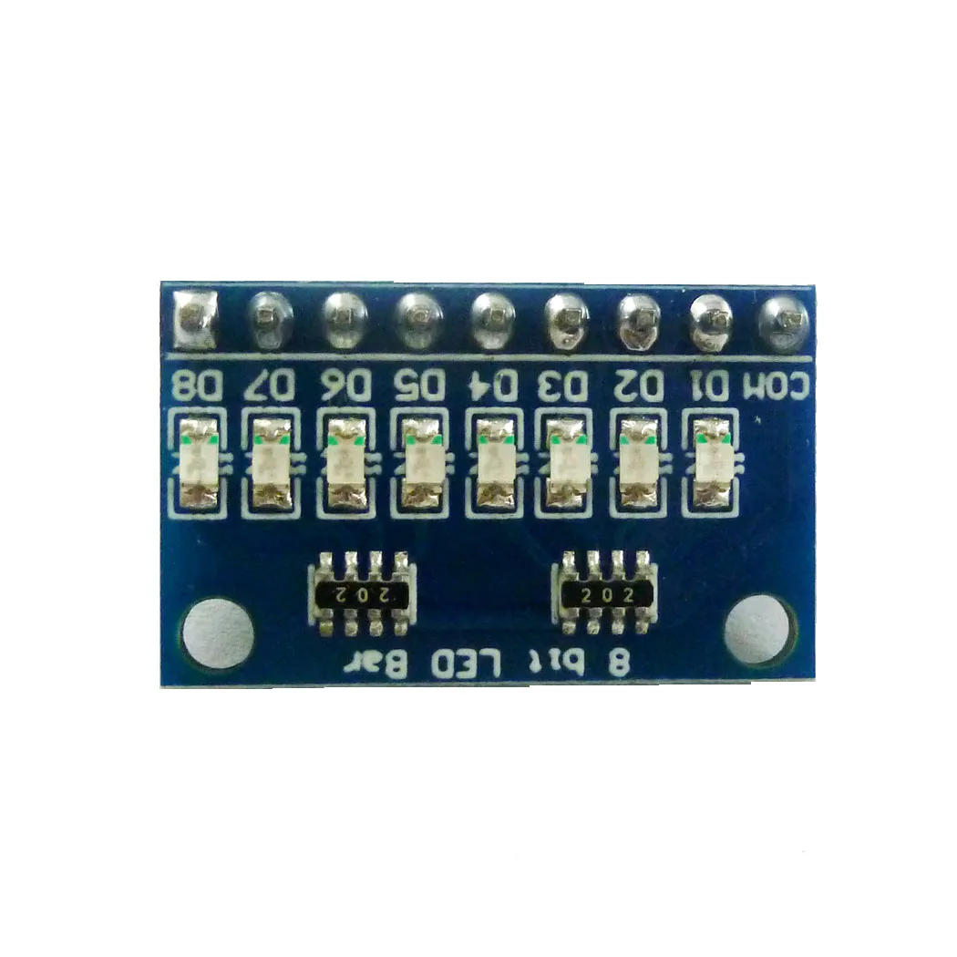 2X DC 3 24V 8 Bit Blue/Red Common Anode/Cathode LED Indicator Module ...