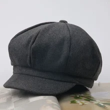 Новая мода осень-зима Корейский детский берет сплошной цвет восьмиугольная кепка детская шапка уличная Кепка s мальчики девочки Повседневные шапки MV66