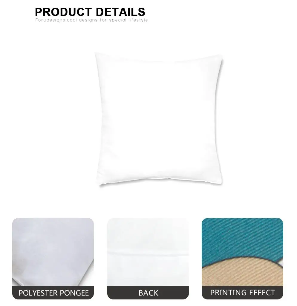 Print On Demand Custom Pillowcase Cushion Cover High Quality Polyester Pillowcases for Pillows Decorative Pillow Covers