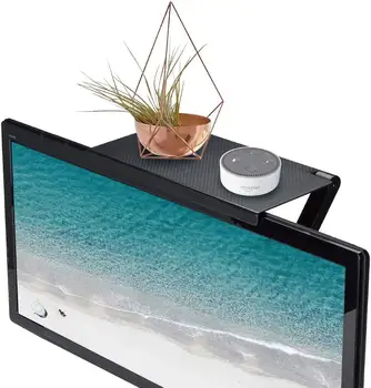 

32*16cm Adjustable Multifunction Screen Top Shelf Shelving Top Shelf Display Office Storage Computer Desk Folder Desk