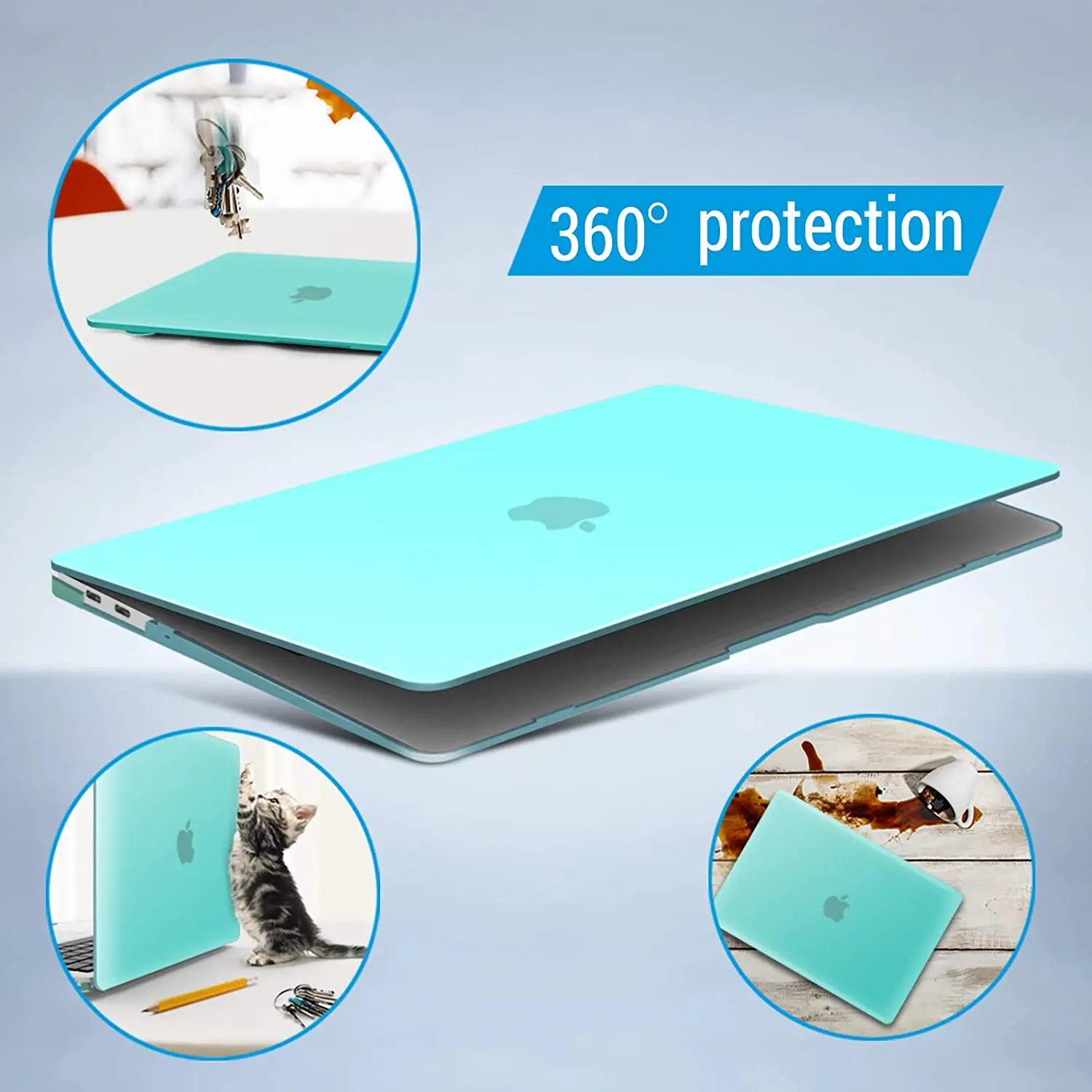 Rygou Cases Adaptados para Computadores para Macbook Pro 13 Case Case do Portátil para Macbook m1 Chip ar Pro Retina 11 12 13 15 16 - Imagem 3