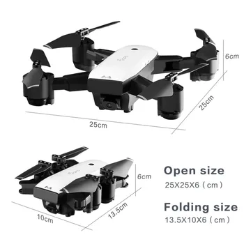 

SMRC S20W 6 Axles Gyro Mini Drone with 110 Degree Wide Angle Camera 2.4G Altitude Hold RC Quadcopter Portable RC Model