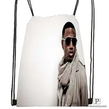 Индивидуальная походная сумка на шнурке Trey-Songz-Atlantic для мужчин и женщин, милый детский рюкзак(черная спинка) 31x40 см#20180611-03-149