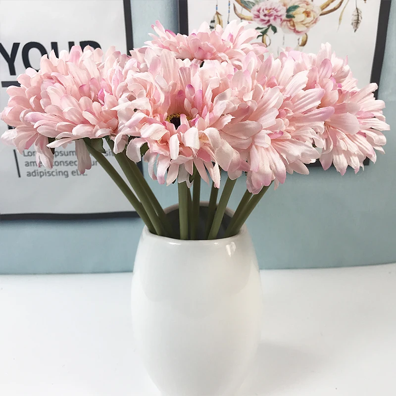 30CM Gerbera DIY Artificial Decoration For Wedding Fake Flowers Wreath Gift Scrapbooking Craft dried flowers Indoor New | Дом и сад