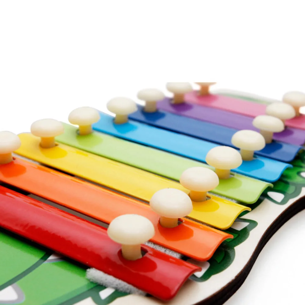 Детские музыкальные игрушки для детей Радужный деревянный ксилофон инструменты детский музыкальный инструмент учебный, обучающий пазл