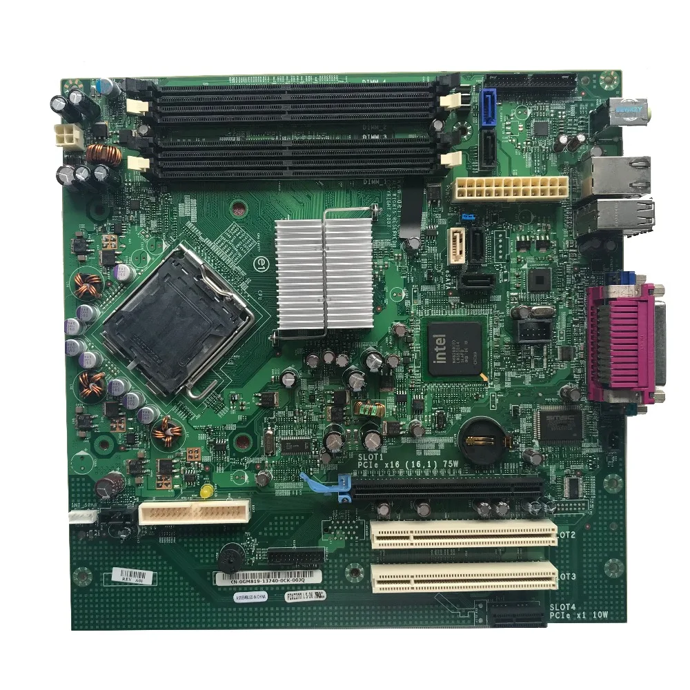 

For DELL OPX 755MT Desktop Motherboard LGA775 DDR2 CN-0GM819 0GM819 GM819 100% Good Quality