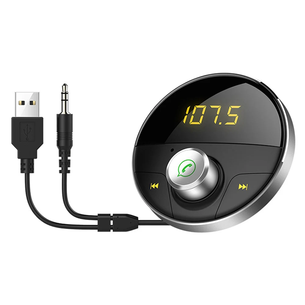Автомобильный MP3-плеер Bluetooth TF слот беспроводной fm-передатчик AUX Hands-free автомобильный комплект аудио mp3 модулятор USB Автомобильное зарядное устройство