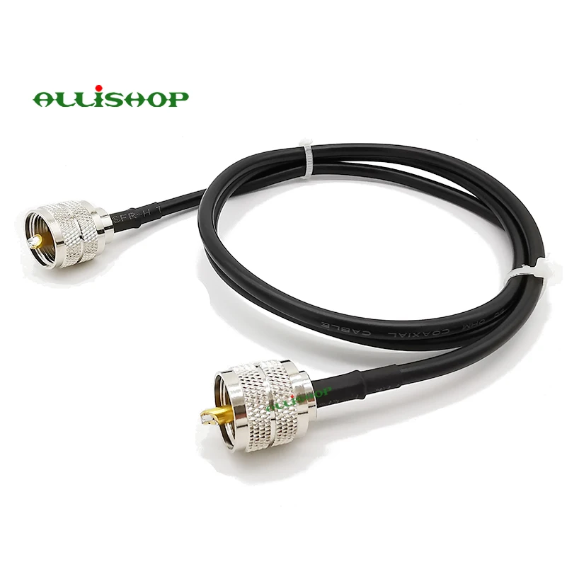 LMR-200 штекер UHF для штекер UHF косички LMR200 Ручной радио RF помощью соединительного кабеля uhf-разъем UHF SO239 штепсельной вилки 1/3/5/8/10/12/15/20 м