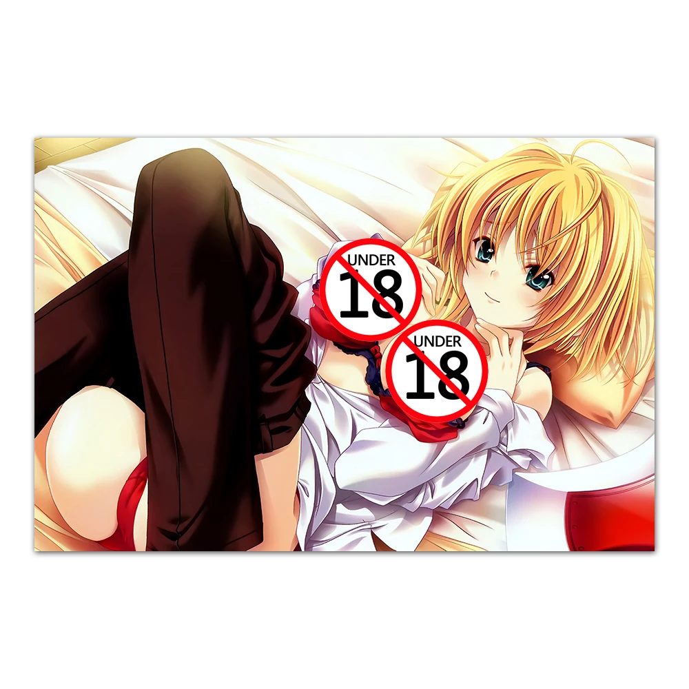 

Hot Blonde Girl Poster Cartoon Wallpaper HD Prints Canvas Painting Wall Art Picture Home Decoration