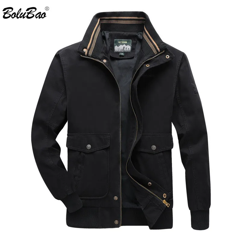 

BOLUBAO Winter Brand Men Jackets Military Style Solid Color Men's Jackets New Male Cotton Thick Jackets Casual Coat