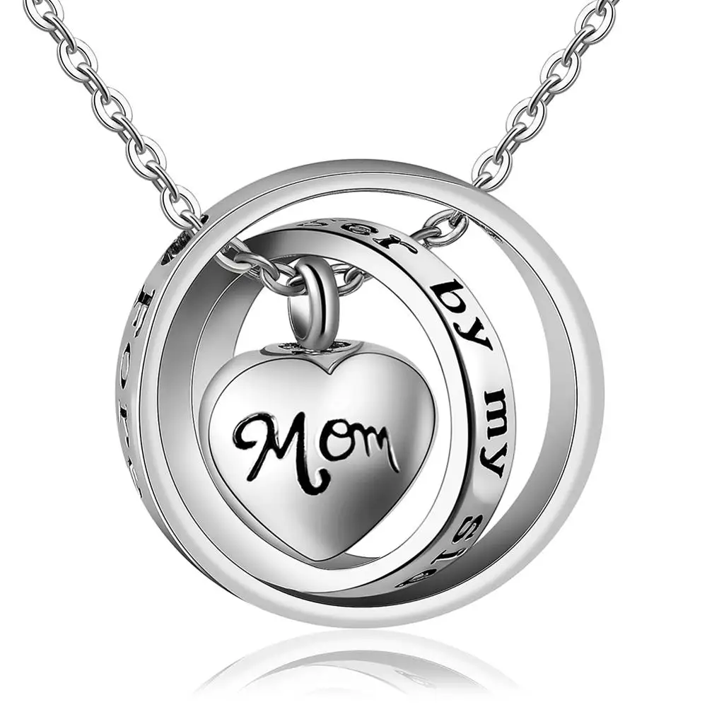 Stainless Steel Cremation Locket Memorial Necklace Keepsake Urn Pendant cremation urn