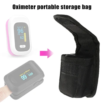 

Storage Bag Organizer Protective Case Portable for Fingertip Pulse Oximeter Oxygen Monitor RT88