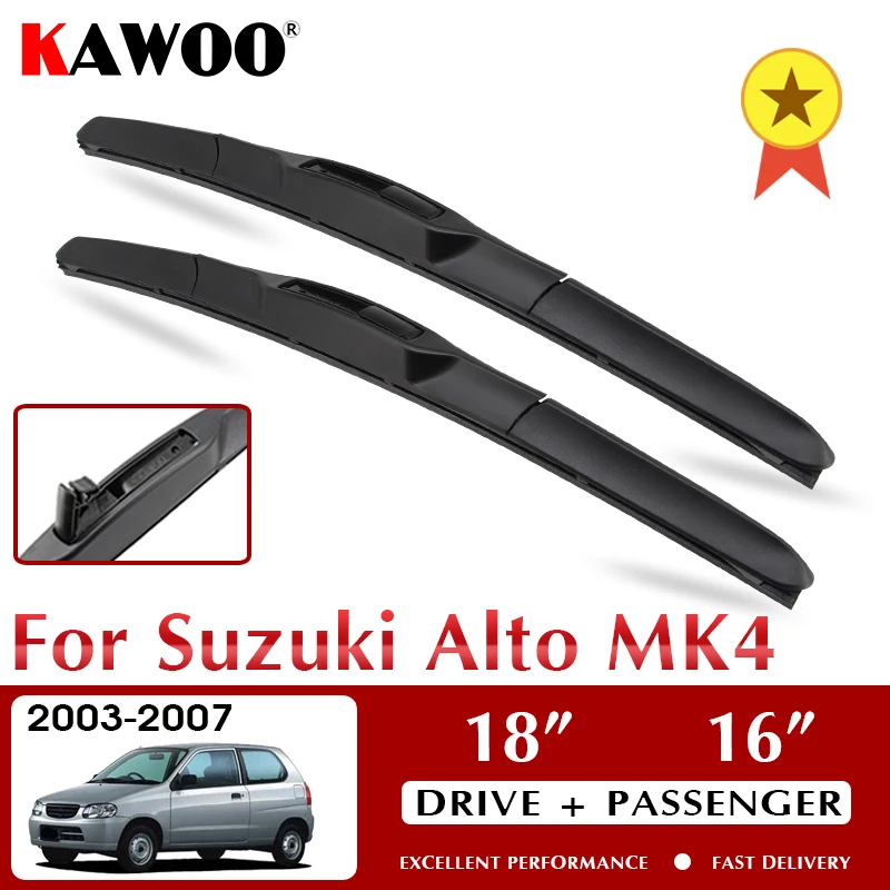 KAWOO Wiper Front Car Wiper Blade Blades For Suzuki Alto MK4 2003 2007