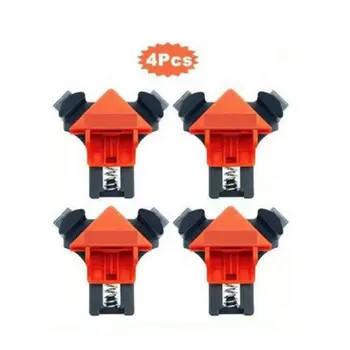 

4 Pcs Multifunction 90 Degree Right Angle Clip Photo Frame Corner Clamp Miter Clamps Corner Holder Woodworking Tool