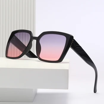 

2020 New Arrivals Trendy Sunglasses Men Woman Oversized Rectangle PC Frame Brand Design Vintage Retro Gradient Driving Glasses