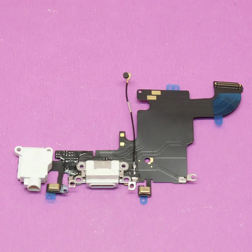 

YuXi 1x White New repair parts for iPhone 6S 4.7 charging port charger dock connector flex cable with Headphone Audio Jack