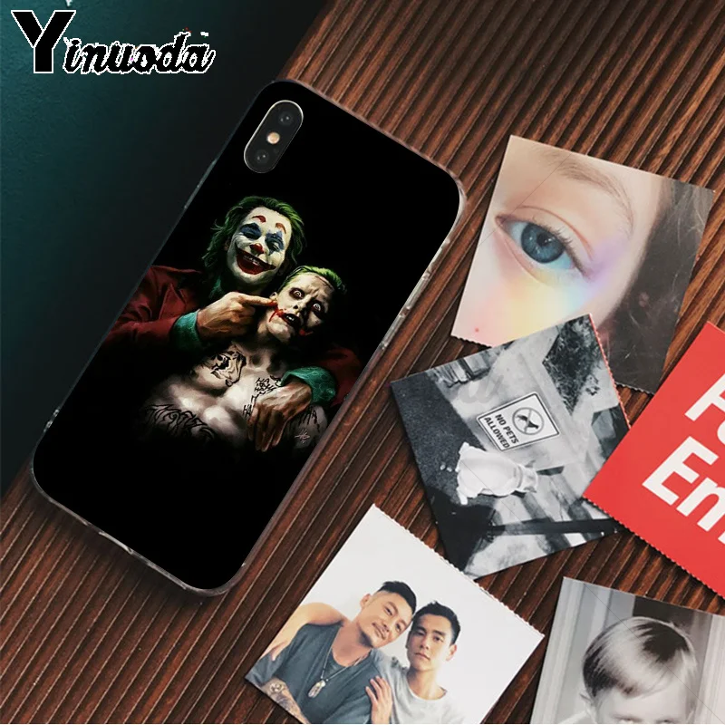 A7 Yinuoda Joker movie мягкая резина, термопластичный полиуретан чехол для телефона iPhone 5 5Sx 6 7 7plus 8 8Plus X XS MAX XR - Цвет: A7