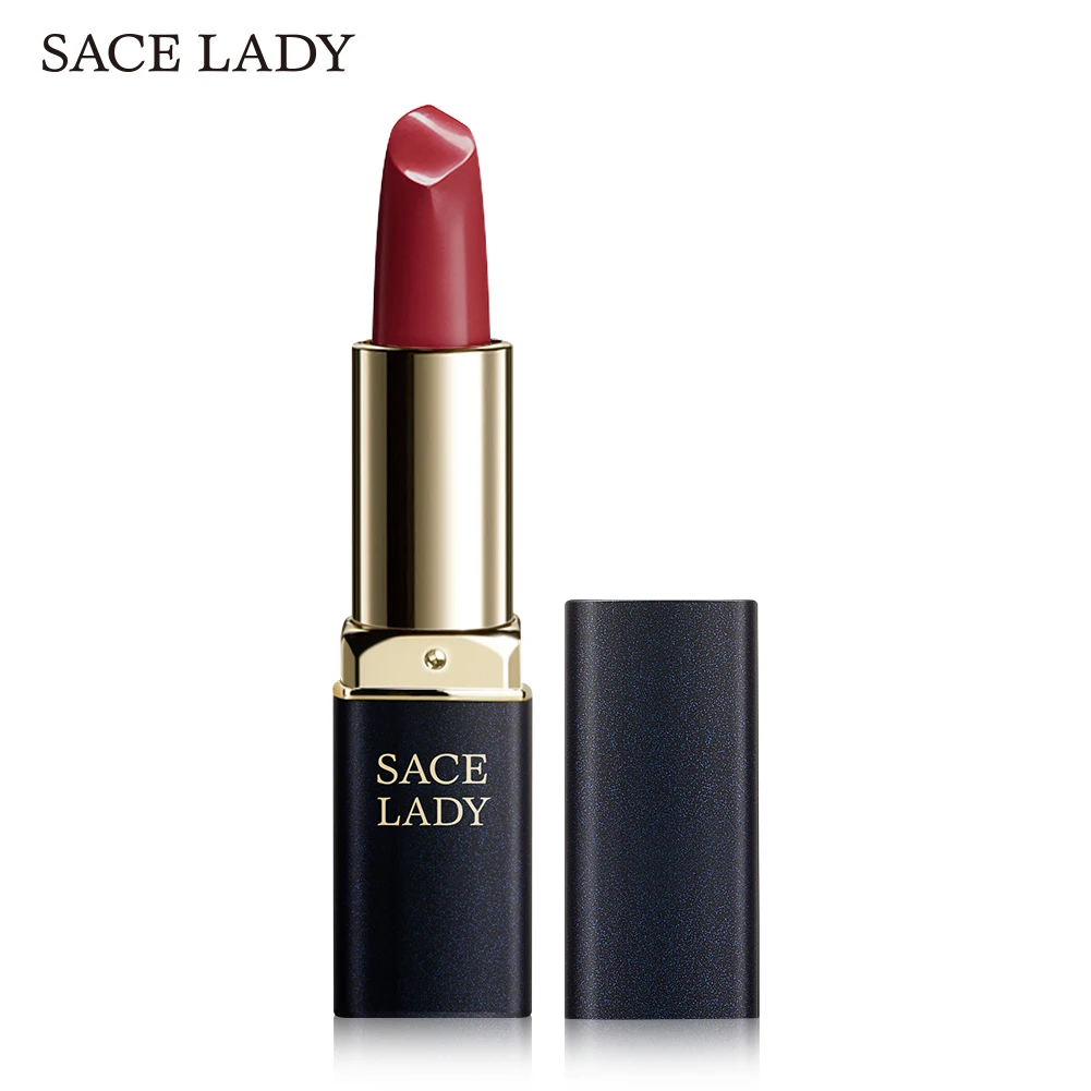 SACE LADY 18 Colors Lipstick Silky Matte Waterproof Velvet Lip Stick Makeup Nude Smooth High Pigmented Beauty Lips TSLM1 SACE LADY 18 Colors Lipstick Silky Matte Waterproof Velvet Lip Stick Makeup Nude Smooth High Pigmented Beauty Lips TSLM1