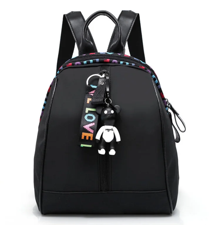 pendent bag Модный женский рюкзак, школьные сумки для девочек-подростков, подвеска в виде медведя, высокое качество, Молодежные дорожные сумки, Mochila Mujer Feminina - Цвет: pendent bag