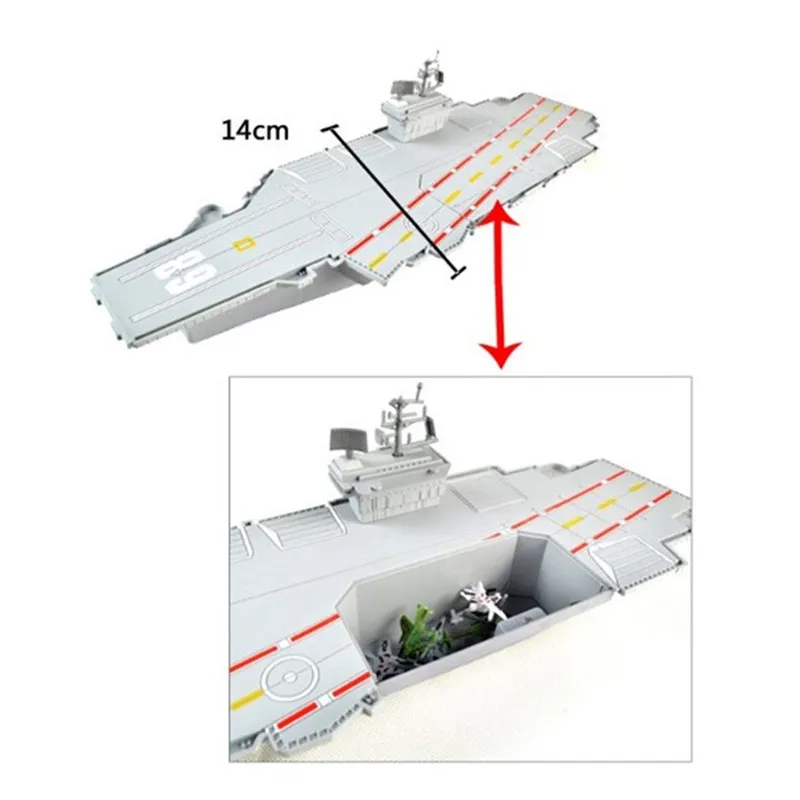 Авианосец Модель военные самолеты моделирование авианосец статическая модель с 6 самолетами Дети подарок игрушки