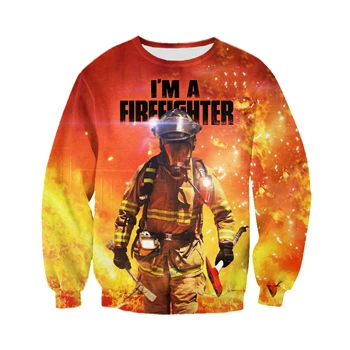 PLstar Cosmos новая стильная модная мужская толстовка с 3D принтом пожарный свитер унисекс косплей костюм Harajuku уличная одежда - Цвет: color as the picture
