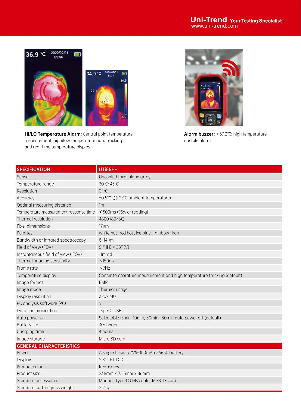 UTi85H+ Thermal Imager.12