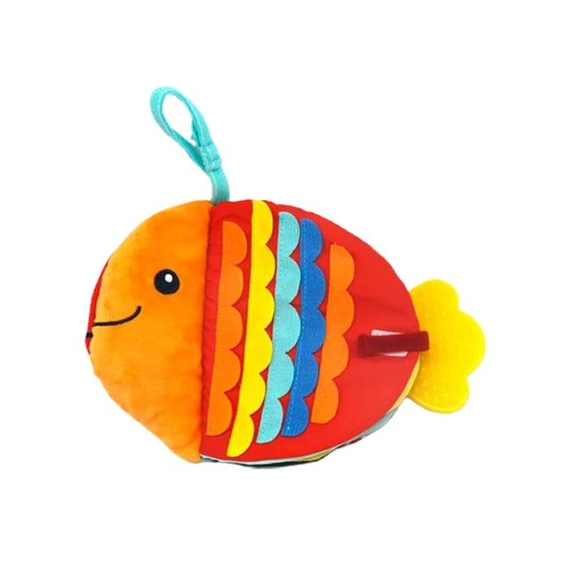 Creative Small Fish Cloth Book Cartoon Fish Animals Doll Soft Baby