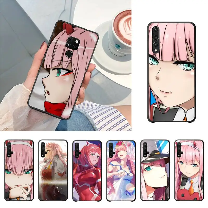 HTXian DARLING in the FRANXX Soft Rubber Phone Cover For Huawei P20 P30 P10 lite P20Pro PSmart Y7 Y6 Prime Mate20 Nova3E | Мобильные