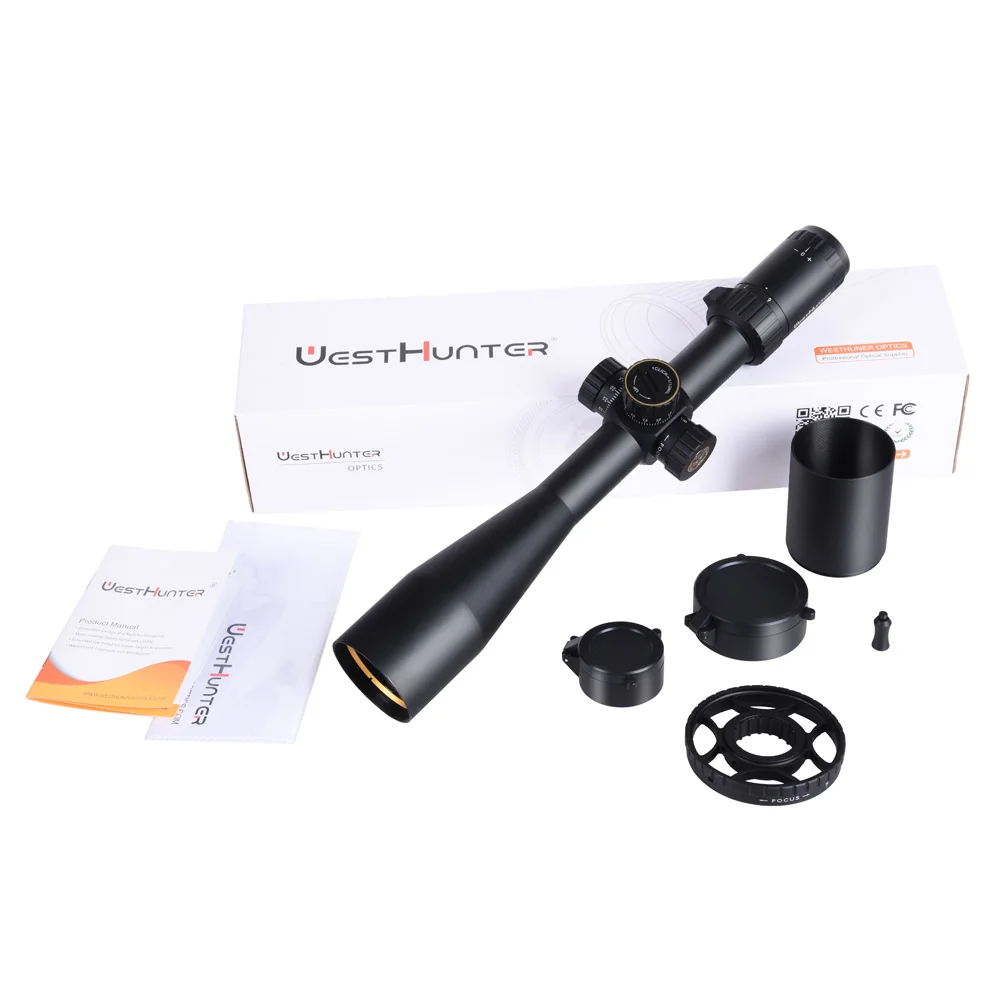 Mirino Telescopico WestHunter HD-N 6-24x50 FFP - Per Fucile Da Caccia E Tiro
