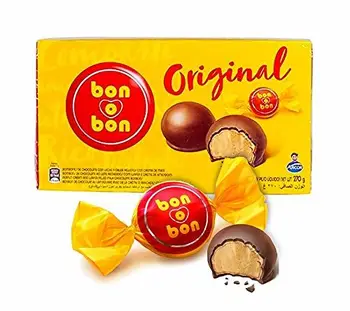 

Bonbon de Chocolat au Lait Fourré Avec de la Creme d´Arachides et Gaufrette, Argentine, box 270g - ARCOR bon-o-bon Original -