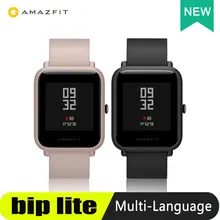 Смарт-часы Amazfit Bip Lite, срок службы батареи 45 дней, водонепроницаемость 3 АТМ, здоровое отслеживание активности, приложения для смартфонов, уведомления