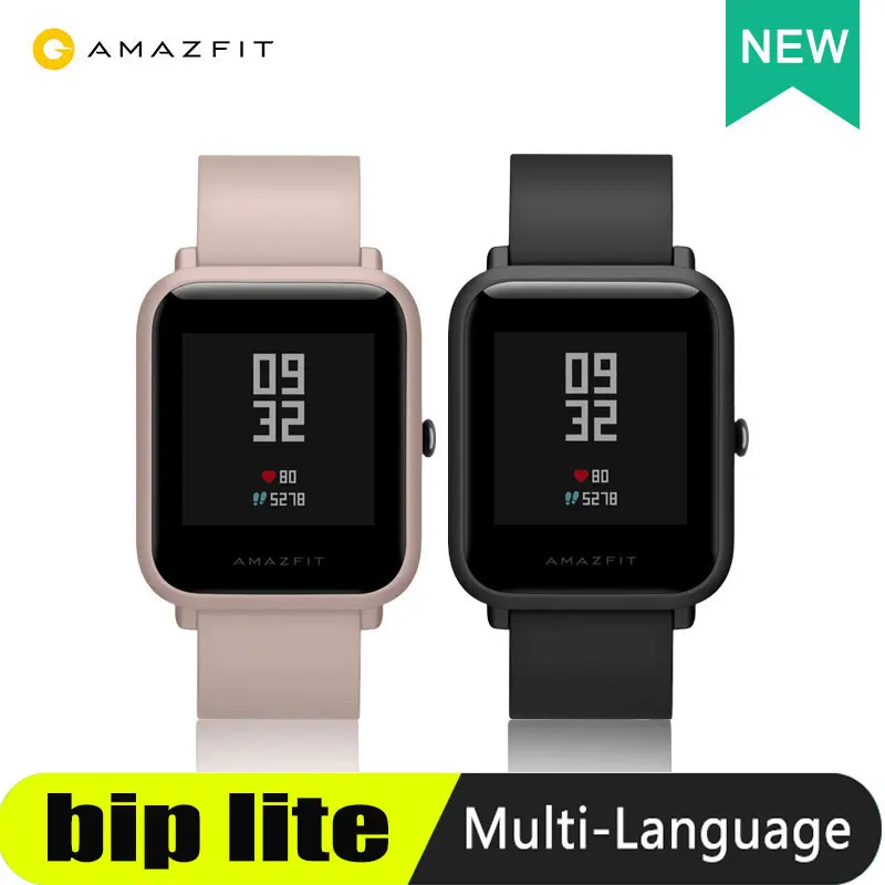 Умные часы Amazfit Bip Lite 45 дней автономной работы 3 АТМ водонепроницаемость