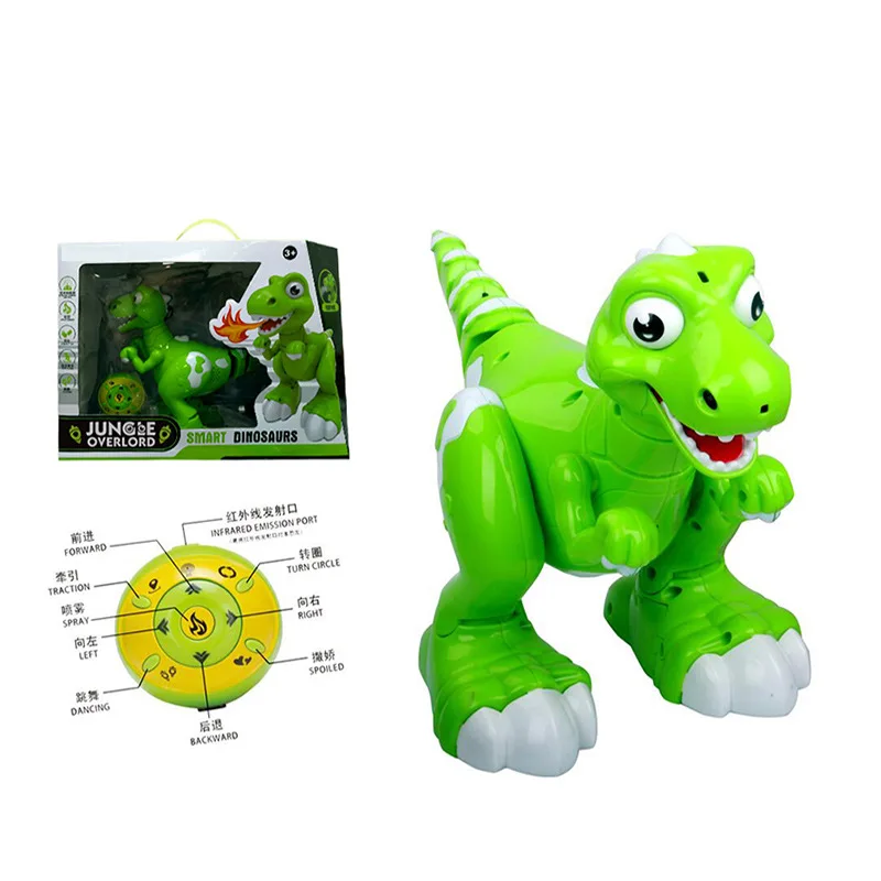 

Smart Remote Control Electric Spray Dinosaur Model Jurassic Multi-functional Sound And Light Music Dancing CHILDREN'S Toy