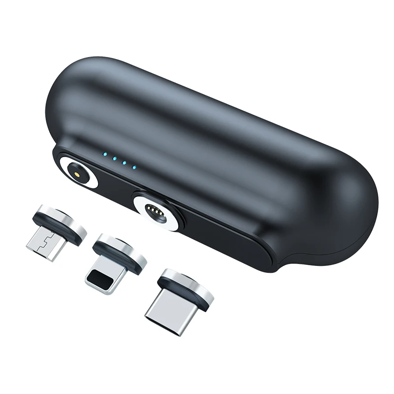 Customizable Mini Magnetic Charger Micro USB Type C 2600mAh for 3 in1 Magetic magnetic charger