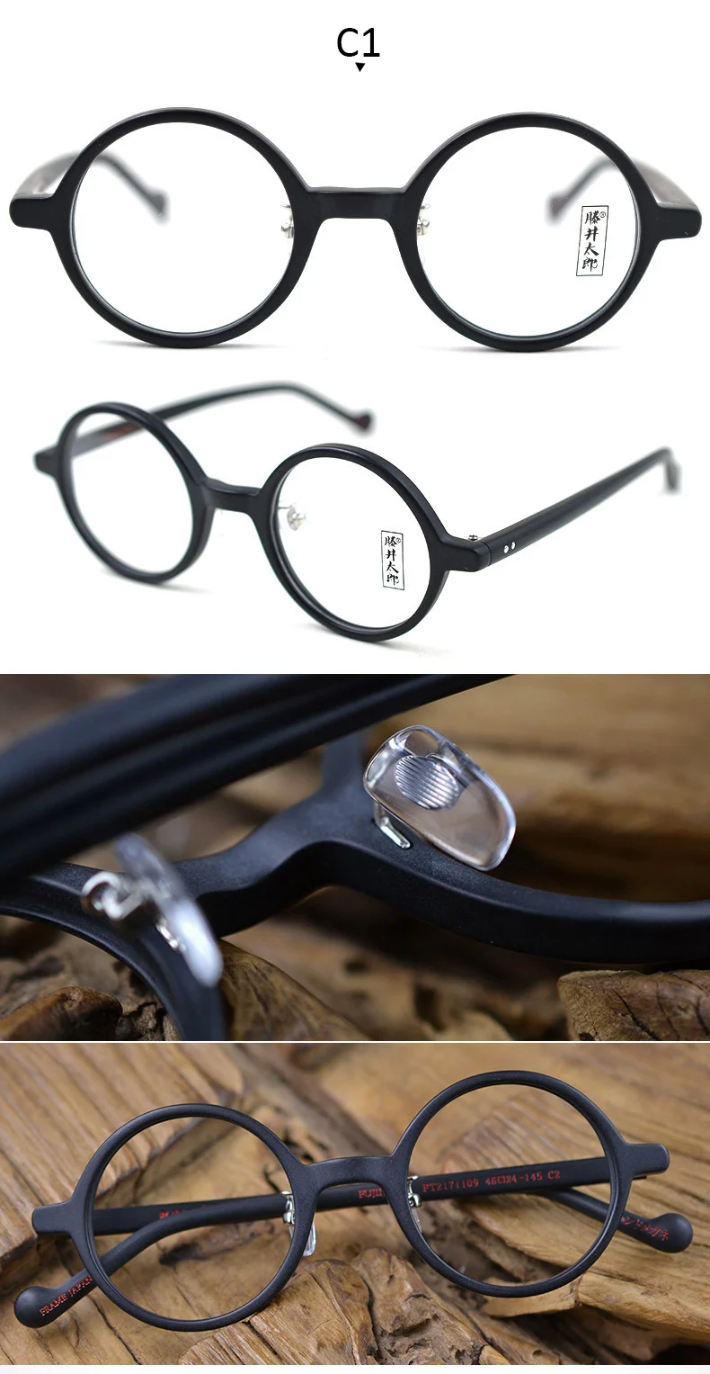 Высококачественные модные женские ацетатные очки ручной работы, оправа для мужчин и женщин, японский бренд, деревянные очки, винтажные оптические очки, оправа с коробкой 303