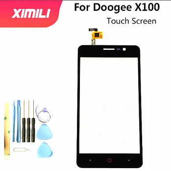 Перейти на Алиэкспресс и купить 5,0 дюймов Оригинальный Для Doogee X100 сенсорный экран дигитайзер панель передняя стеклянная линза сенсор для Doogee x100 сенсорный экран + Инструмен...