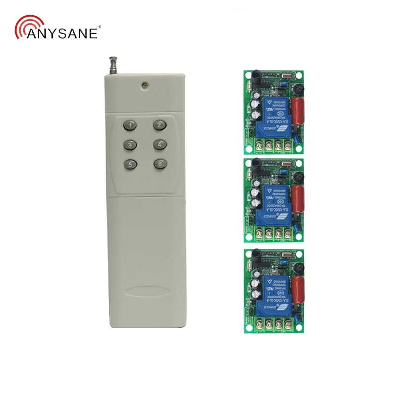Universal Remote Relay Control AC220V Light Switch Remoet Control Receiver Transmittert For Smart Home 433mhz Antenna Rf Emitter
