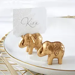 Великолепный золотой слон дизайн держатель карточки с именем гостя Свадебная вечеринка