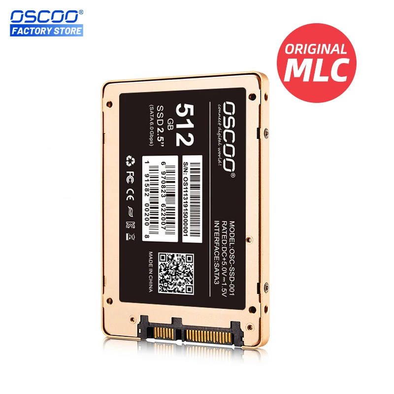 OSCOO оригинальный MLC 2 5 дюйма SATA SSD жесткий диск для настольного ноутбука