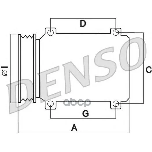 Компрессор Кондиционера Toyota: Yaris 06- Denso арт. DCP50242