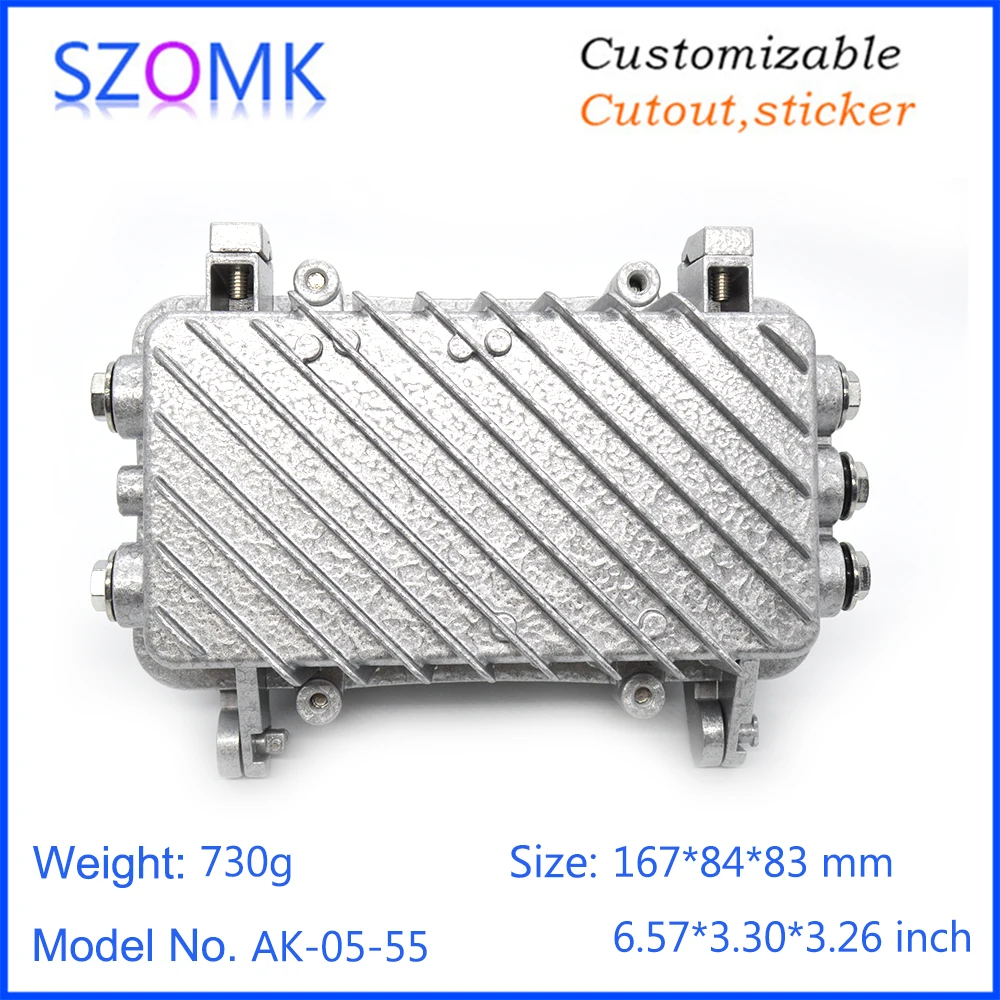 outdoor IP67 waterproof aluminum amplifier die cast enclosure for signal monitoring equipment (7)